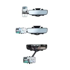 Porte Téléphone Voiture Rétroviseur Intérieur -Monde Electronique Porte telephone voiture retro interieur