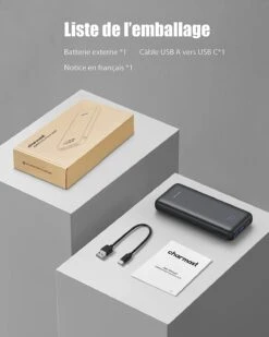 Power Bank 20000mAh X-Dragon -Monde Electronique Power Bank 20000mAh X Dragon liste de lemballage