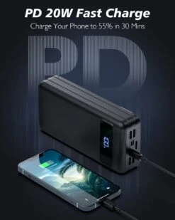 Power Bank 50000 MAh Enerwow -Monde Electronique Power Bank 50000 mAh Enerwow rapide power delivery