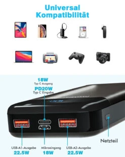 Power Bank Puissante 27000mAh -Monde Electronique Power Bank Puissante alimentation