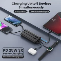 Power Bank Ekrist De 26800 MAh -Monde Electronique Power Bank Pxwaxpy de 26800 mAh Power Delivery