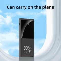 Batterie Portable Slim Avec Quick Charge 4.0 -Monde Electronique Power Bank Slim 10000mAh avion