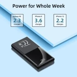 Batterie Portable Slim Avec Quick Charge 4.0 -Monde Electronique Power Bank Slim 10000mAh semaine