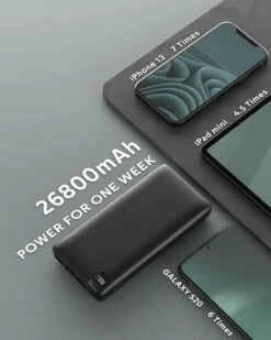 Power Bank USB Type-C 26800mah 12 Power Bank USB Type-C 26800mah -Monde Electronique Power Bank USB Type C 26800mah capacite