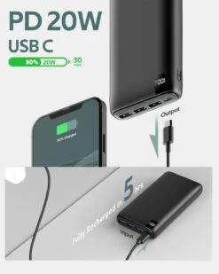 Power Bank USB Type-C 26800mah 10 Power Bank USB Type-C 26800mah -Monde Electronique Power Bank USB Type C 26800mah power delivery