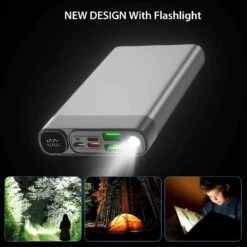 Power Bank Ultra-Rapide 22,5W -Monde Electronique Power Bank Ultra Rapide 225W lampe de poche