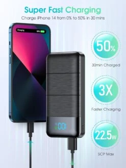 Batterie Externe Puissante Smartphone -Monde Electronique Power Bank with Fast Charging fast charge