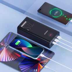 PowerBank Romoss 40000 MAh 22.5W -Monde Electronique PowerBank Romoss 40000mAh 225W telephone simultanee