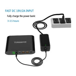 PowerBank Volessence 25000 MAh -Monde Electronique PowerBank Volessence 25000mAh charge rapide