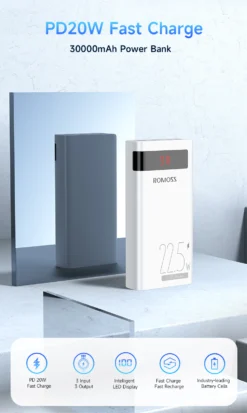 PowerBank De 30000 MAh Power Delivery -Monde Electronique PowerBank de 30000 mAh Power Delivery romoss