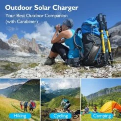 Batterie Portable Panneau Soleil 30000mAh -Monde Electronique Powerbank Solaire Portable outdoor