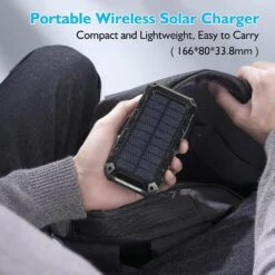 Batterie Portable Panneau Soleil 30000mAh -Monde Electronique Powerbank Solaire Portable sac a dos