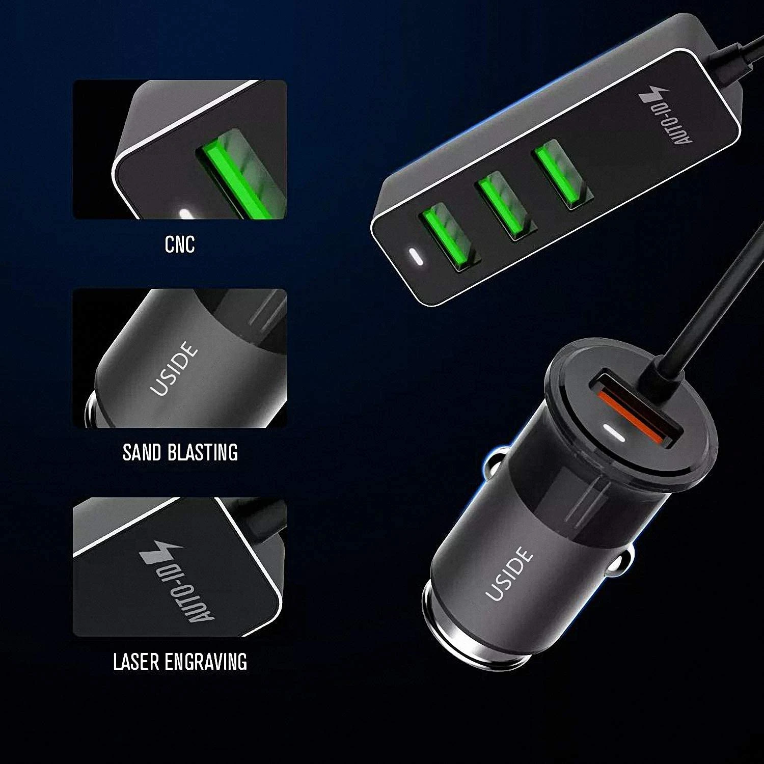 Répartiteur Allume Cigare USide 4 Ports 4 Répartiteur Allume Cigare USide 4 Ports – Image 2