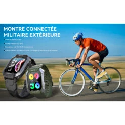 Montre Connectée Résistante Homme 16 Montre Connectée Résistante Homme -Monde Electronique Smart Watch CyberDyer Sport militaire