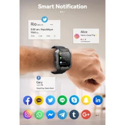 Montre Connectée Résistante Homme 14 Montre Connectée Résistante Homme -Monde Electronique Smart Watch CyberDyer Sport notifications