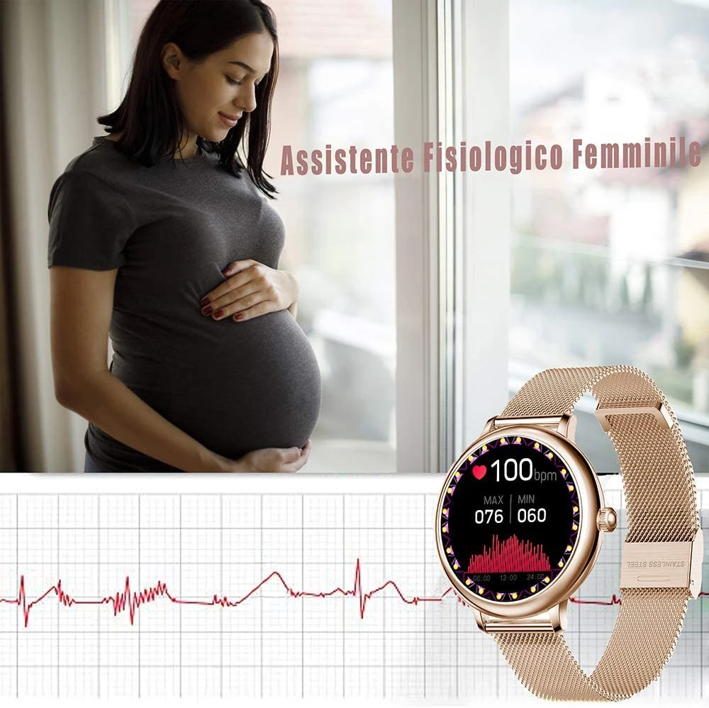 Montre Connectée Fine Femme 4 Montre Connectée Fine Femme – Image 2