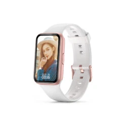 Montre Connectée Féminine Or Blanc