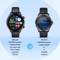 Montre Connectée Habillée Homme -Monde Electronique Smart Watch homme Weybon sport comparatif