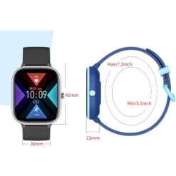 Devant -Monde Electronique Smart Watch pour Adolescents HENGTO design pour enfants