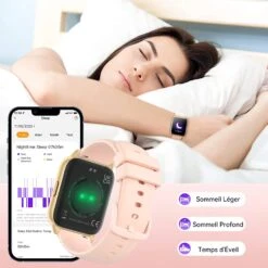 Smart Watch Pour Jeunes Femmes 5 ATM -Monde Electronique Smart Watch pour jeunes femmes 5ATM sommeil