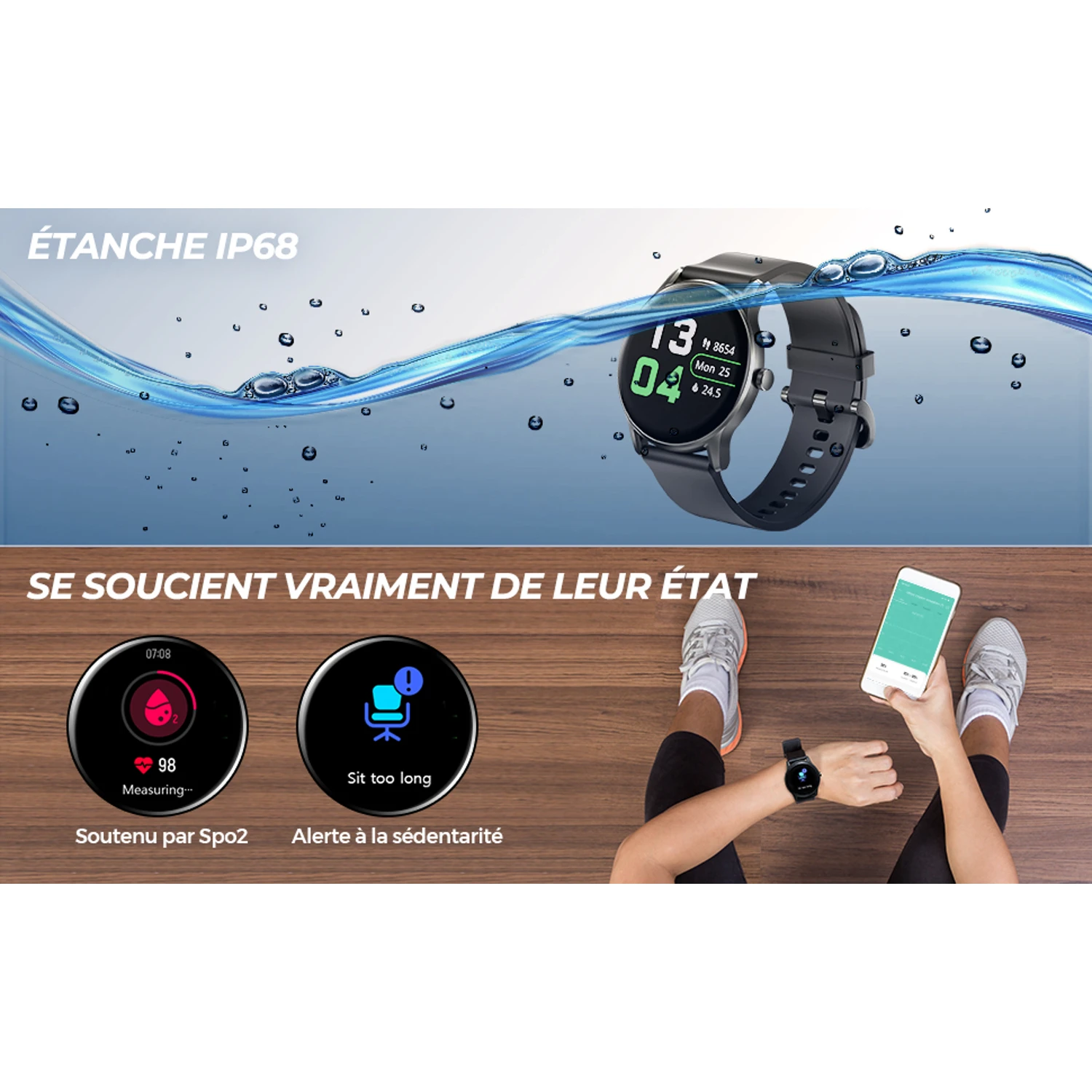 Montre Connectée Complète Homme Sport 9 Montre Connectée Complète Homme Sport – Image 7