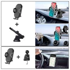 Soutien Téléphone Pour Voiture Stable -Monde Electronique Soutien telephone pour voiture 3 modes dutilisation