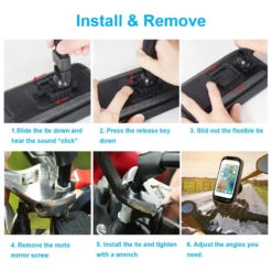 Support Moto Pour Téléphone Portable -Monde Electronique Support Moto pour Telephone installer facilement