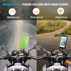 Support Moto Pour Téléphone Portable -Monde Electronique Support Moto pour Telephone protection pluie
