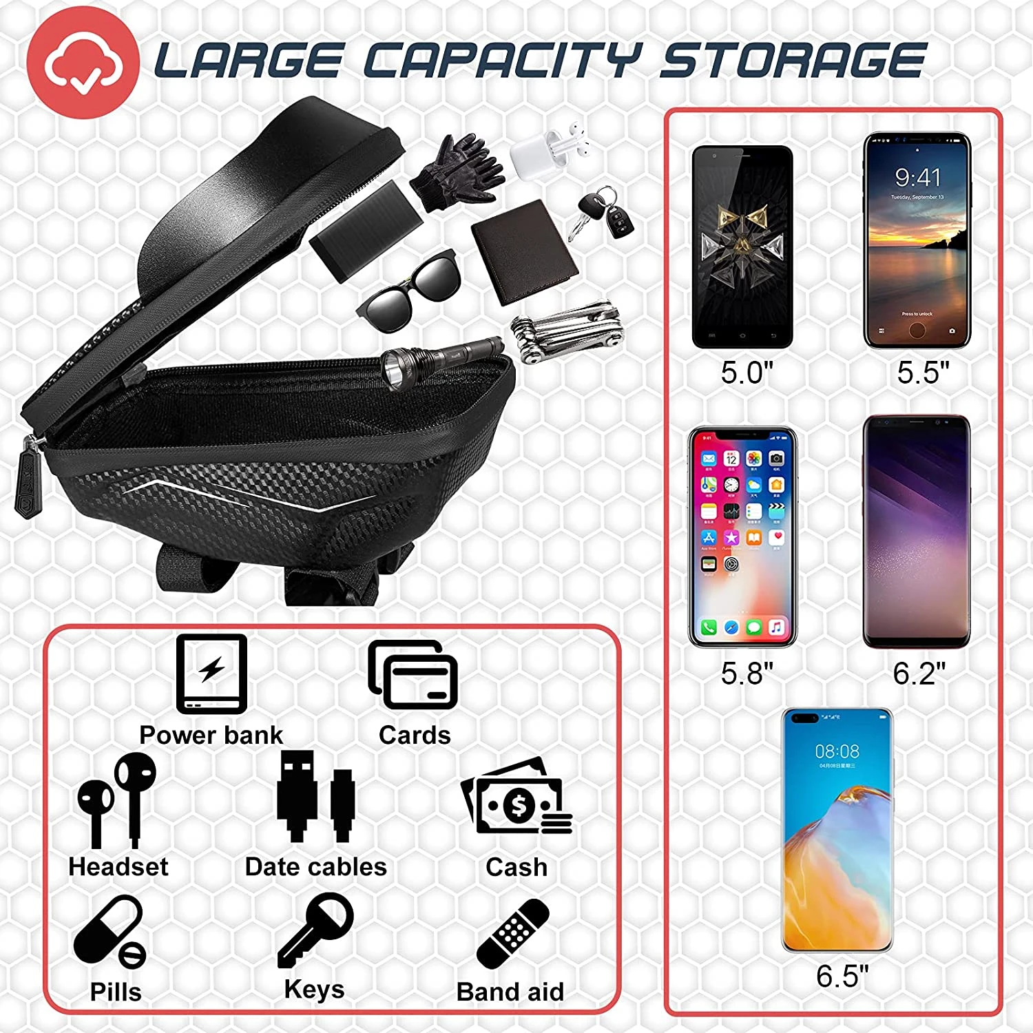 Support Smartphone Moto Avec Rangement 4 Support Smartphone Moto Avec Rangement – Image 2
