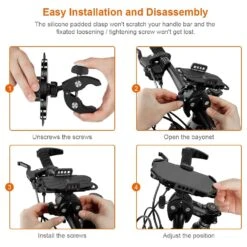 Support Smartphone Vélo Universel -Monde Electronique Support Smartphone Velo Universel simple et rapide