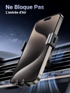 Support Smartphone Voiture Gravité -Monde Electronique Support Smartphone Voiture Gravite ne bloque pas