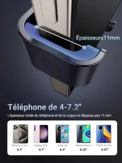 Support Smartphone Voiture Gravité -Monde Electronique Support Smartphone Voiture Gravite telephone