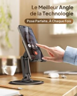 Support Téléphone Bureau Réglable -Monde Electronique Support Telephone Bureau Reglable appels