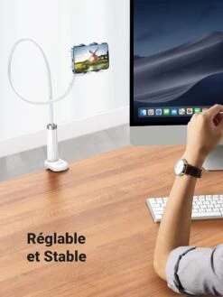 Support Smartphone Flexible Universel -Monde Electronique Support Telephone Flexible Universel bureau