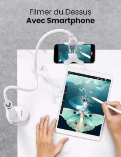 Support Smartphone Flexible Universel -Monde Electronique Support Telephone Flexible Universel filmer du dessus