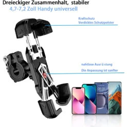 Accroche Smartphone Moto Rotation à 360° -Monde Electronique Support Telephone Moto Alitemei compatibilite