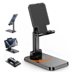 Support Téléphone Polyvalent Bureau -Monde Electronique Support Telephone Vertical positions