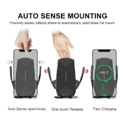 Support Téléphone Voiture Sans Fil 11 Support Téléphone Voiture Sans Fil -Monde Electronique Support Telephone Voiture Sans Fil automatique