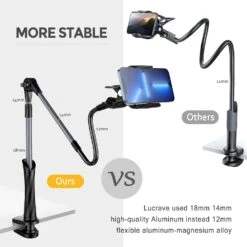 Support Téléphone Allongé Sur Le Lit -Monde Electronique Support Telephone pour Regarder Film lit