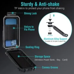 Support Téléphone Pour Rétroviseur De Moto -Monde Electronique Support Telephone pour retroviseur de Moto anti vibrations