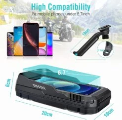 Support Téléphone Pour Rétroviseur De Moto -Monde Electronique Support Telephone pour retroviseur de Moto haute compatibilite