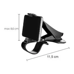 Support Voiture Smartphone Avec Pince -Monde Electronique Support Voiture Smartphone avec Pince dimensions