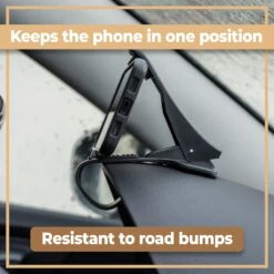 Support Voiture Smartphone Avec Pince -Monde Electronique Support Voiture Smartphone avec Pince position stable