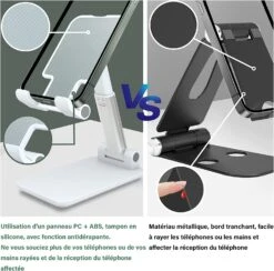 Support Pour Tablette Et Smartphone -Monde Electronique Support Zhike de telephone et tablette bureau