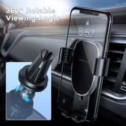 Support Téléphone Voiture Fixe -Monde Electronique Support attache voiture SmartDevil grille