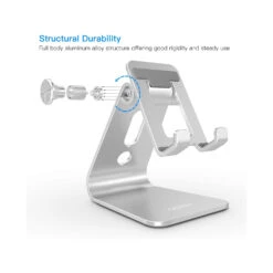 Support En Aluminium Pour Tablette Et Smartphone -Monde Electronique Support bureau Apiker pour smartphones