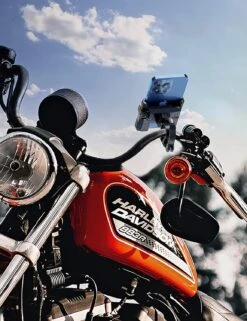 Support Pour Téléphone Sur Guidon De Vélo -Monde Electronique Support pour telephone sur guidon velo harley davidson