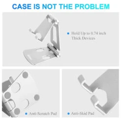 Support Téléphone Bureau Pliable -Monde Electronique Support telephone Blukar Bureau compatible coque