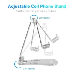 Support Téléphone Bureau Pliable -Monde Electronique Support telephone Blukar Bureau rotation