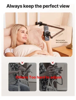 Support Téléphone Bureau Et Lit -Monde Electronique Support telephone Bureau et Lit col de cygne